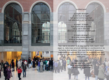 Poëzie ansichtkaart (5x) 'publiek bezit'